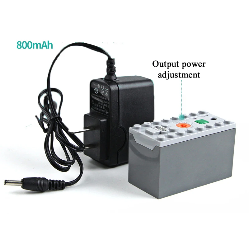 New Electric Power Functions 8878 Rechargeable Battery Box Can Adjust Output Power MOC Building Block Toy Compatible with legoes