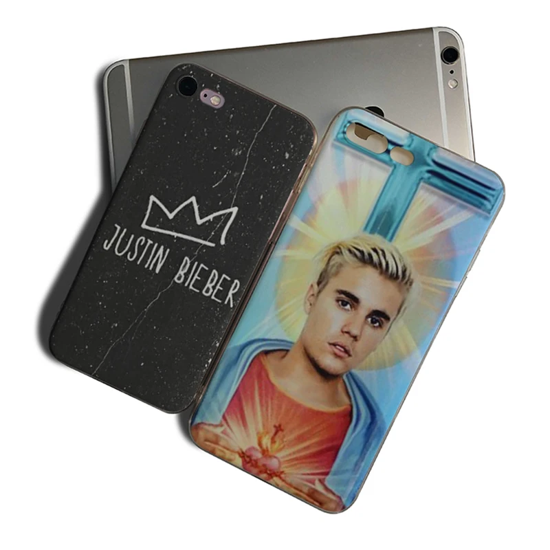 Justin Bieber Soft silicone Half-wrapped Transparent case For Apple iPhone 7 8 5 5s 6 6s X XSmax XR 7plus 8plus 6plus bumper
