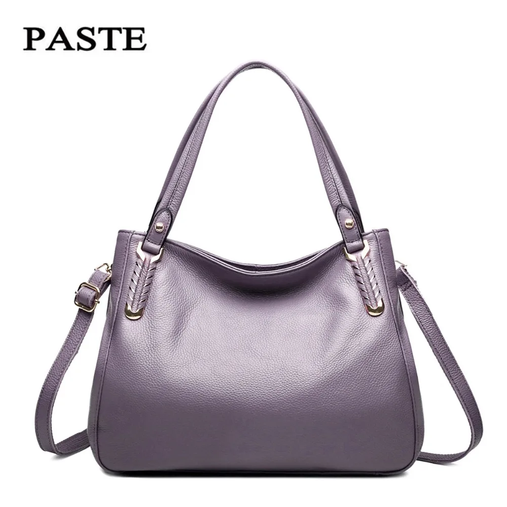 

Genuine leather Women Bag Set Top-Handle Big Capacity Female Handbag Fashion Shoulder Bag Purse Ladies cow Leather Crossbody Bag