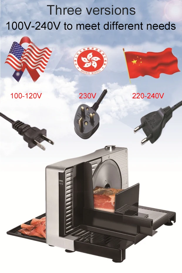Электрический мясо рубанок полуавтоматическая резки мяса фруктов и овощей срез Семья Мини Складная Напряжение 100 V~ 120 V или 220 V~ 240 V