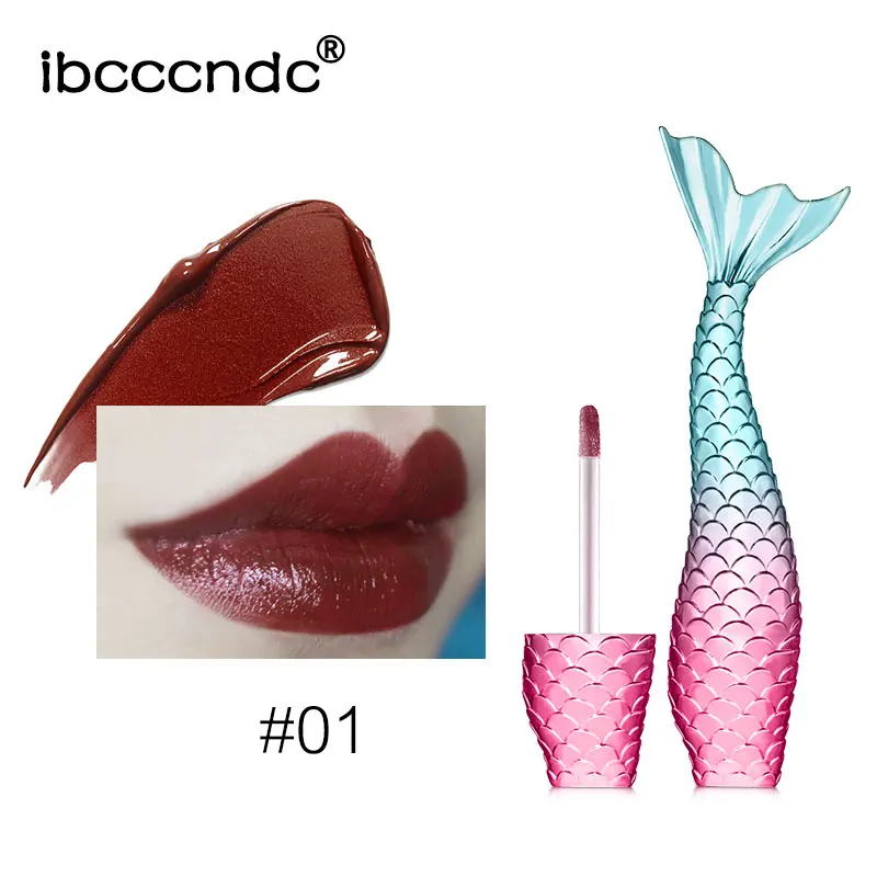 Ibcccndc 20 цветов матовый металлический Русалочка блеск для губ сексуальный телесный зеленый Мерцающий водостойкая жидкая помада Maquiagem TSLM2