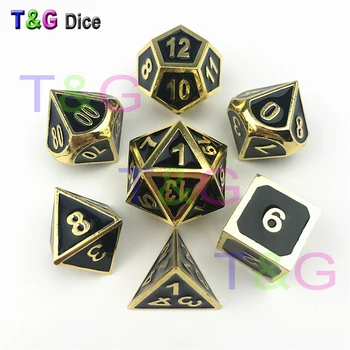 

New Metal Dice With Box For DND Game Kids Birthday Gift Free Shipping