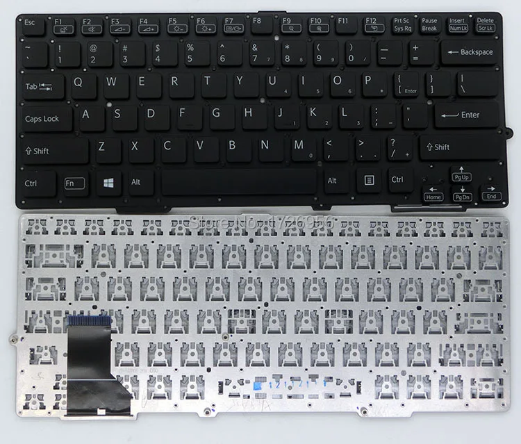 New Genuine Us Laptop Keyboard For Sony Vaio Sve-13 Sve13 Svs-13 Svs13 ...