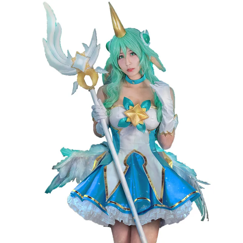 Маскарадный костюм LOL Star Guardian Soraka для женщин на Хэллоуин рождественский