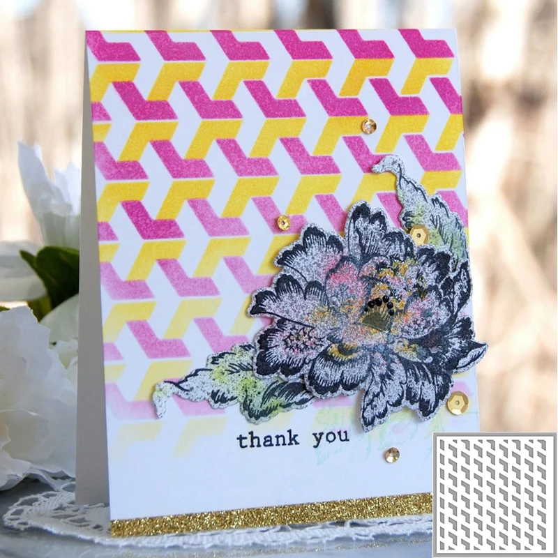 

Weave L Tower Stencil for DIY Scrapbooking New 2019 DIY Paper Cards Making Craft Fun Plastic Templates Decoration Embellishment