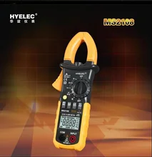 Оптовая Мультиметр Мегаомметр HYELEC MS2108 автоматический диапазон цифровой клип на стол перенапряжения Зажим Измеритель Сопротивления Заземления Тестер