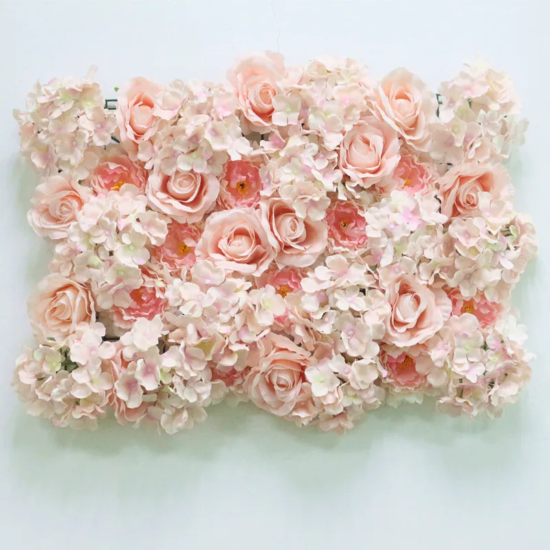 Flone Artificial Flower Row Hydrangea Rose Silk Flowers Wedding Flower Supplies Flower Wall Arches Wedding Party Backdrop Decor (3)