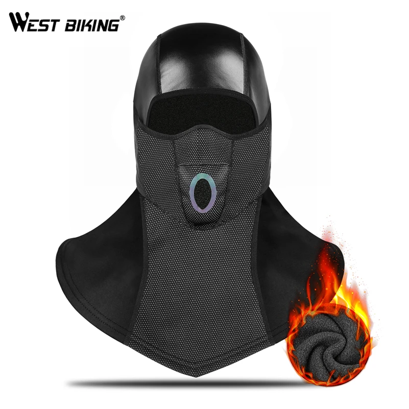 

WEST BIKING Winter Face Mask Cycling Masks for Men balaclava Thermal Polar Fleece Scarf Windproof MTB Bike Bicycle Hat Ski Mask
