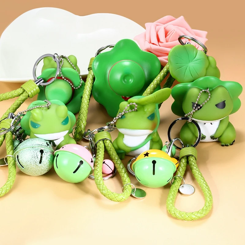 

1PC Imitation Frog pendant keychain, Lovely Frog Bag Decoration For Car bag Accessories Key Ring