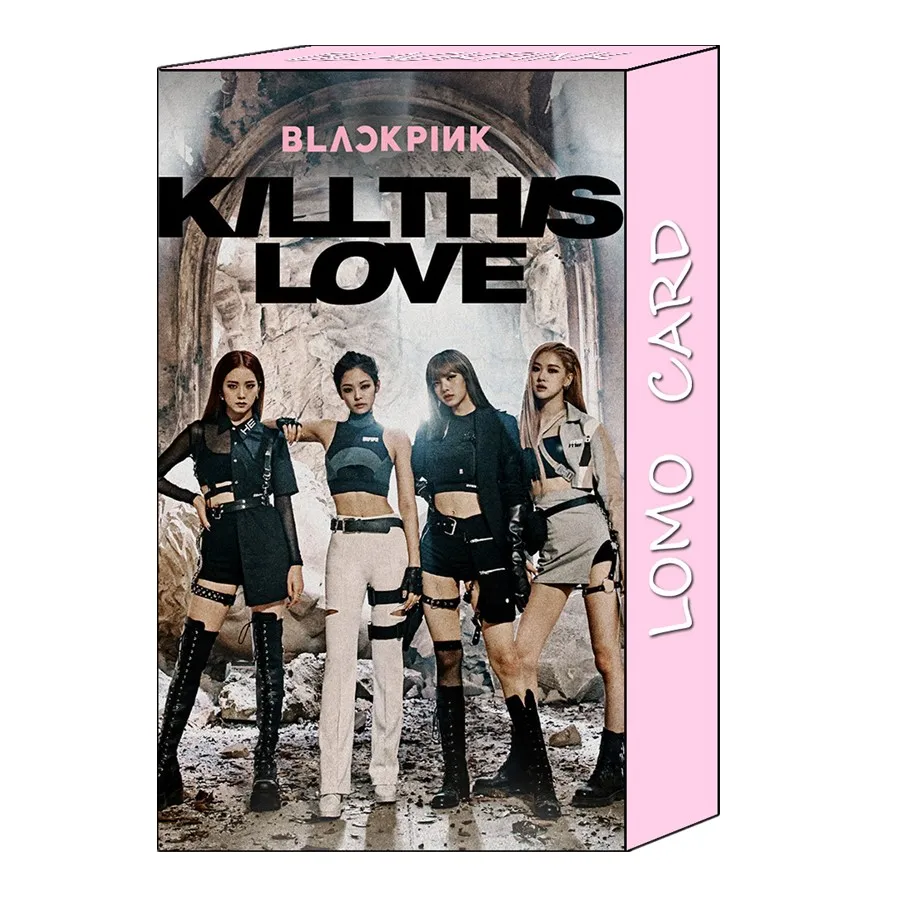 Kpop Blackpink Polaroid Lomo Фотокарта Kill This Love коллективные открытки Дженни Лиза HD Фотокарта 32 шт