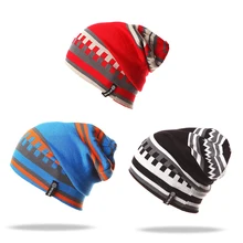 Мужская и женская шапка унисекс, цветная теплая вязаная шапка для сноуборда на открытом воздухе, недорогая Лыжная идеальная шапка Gif