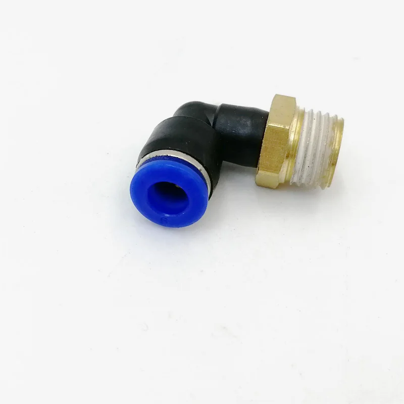 

PL6-02 Pneumatic Connector Fitting 6mm OD Air Hose Tube Push in 1/4" Male Thread L Shape Gas Quick Joint Fittings