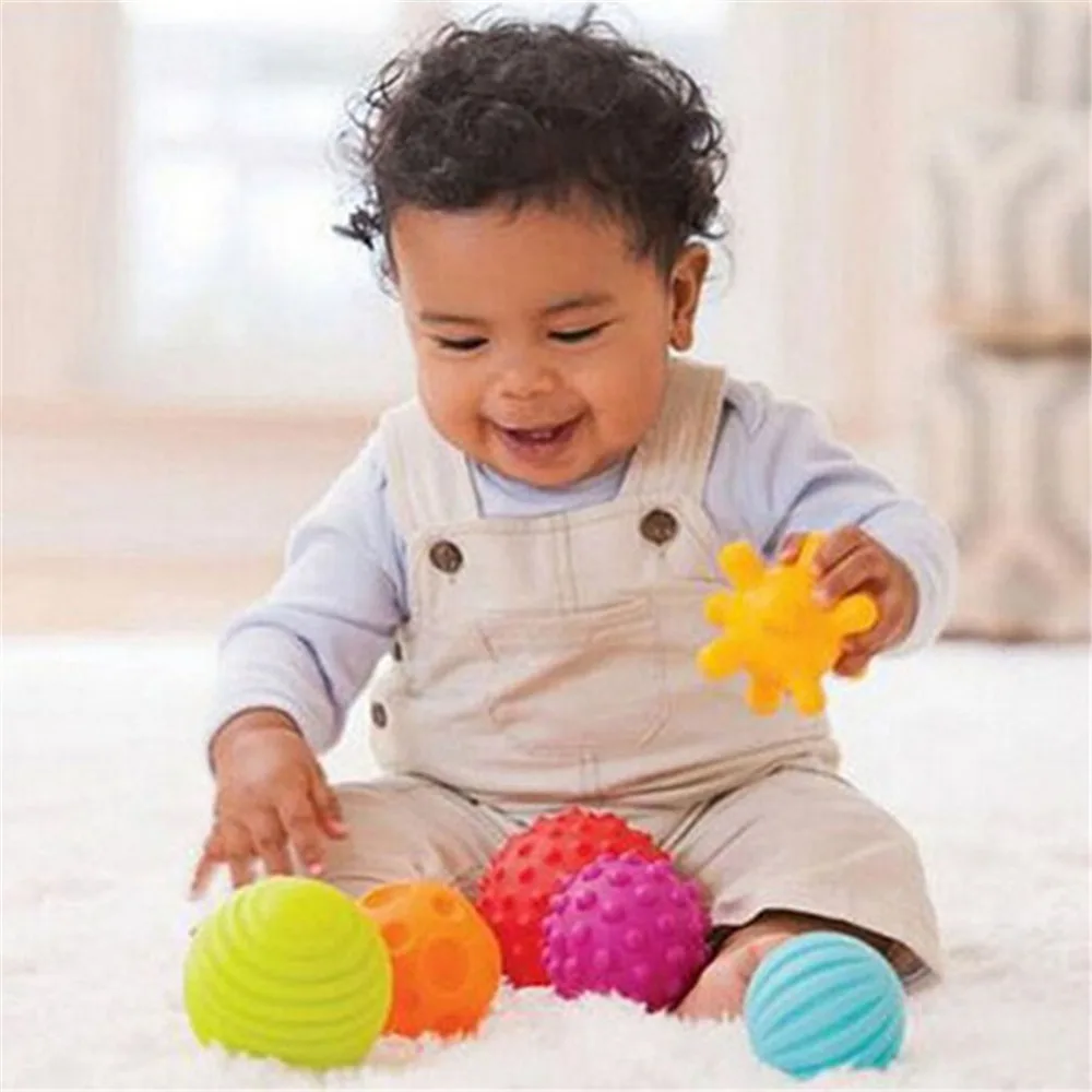 4pcs/pack Multi Textured Ball develop baby's tactile senses toy Baby