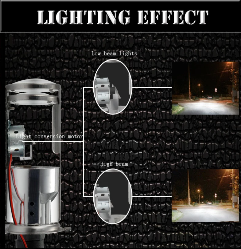 Gzkafolee Xenon Lâmpada 4300k 6000k 8000k Branco Carro Farol Bulbo Mini Projetor Lente Dupla Mortalhas 12v 55w h4 6 projetor lente dupla mortalhas