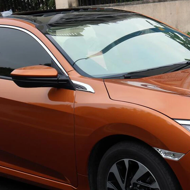 Для Honda Civic 10 2016 2017 2018 хромированный АБС пластик автомобильное крыло правая/левая