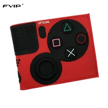 Игровой playstation 4 кошелек с карманом для монет ID держатель для карт 3D сенсорный ПВХ короткий кошелек для молодых portefeuille homme& femme