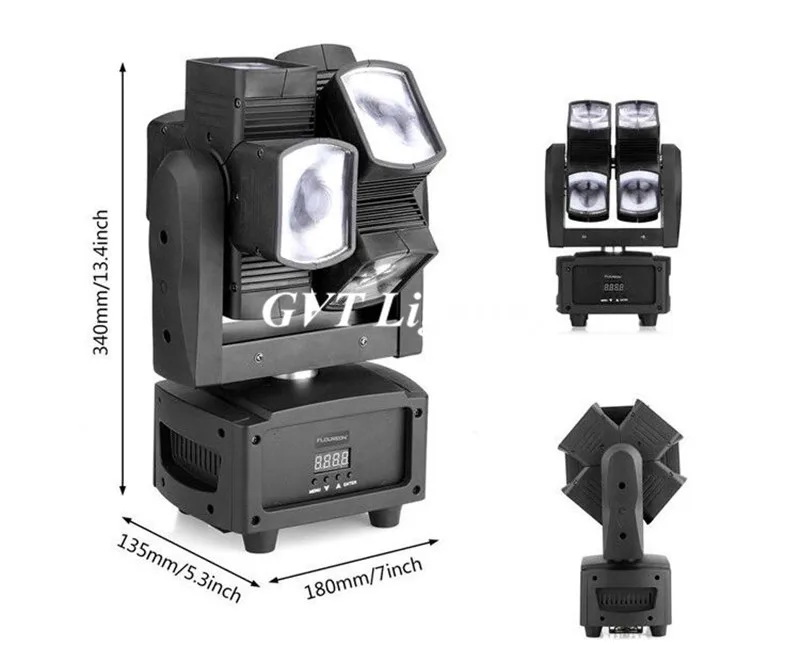 8x10 Вт RGBW 4в1 движущийся головной Луч светильник для сцены DJ вечерние свадебные светодиодные лампы сценический эффект светильник s двойное колесо луч движущаяся головка