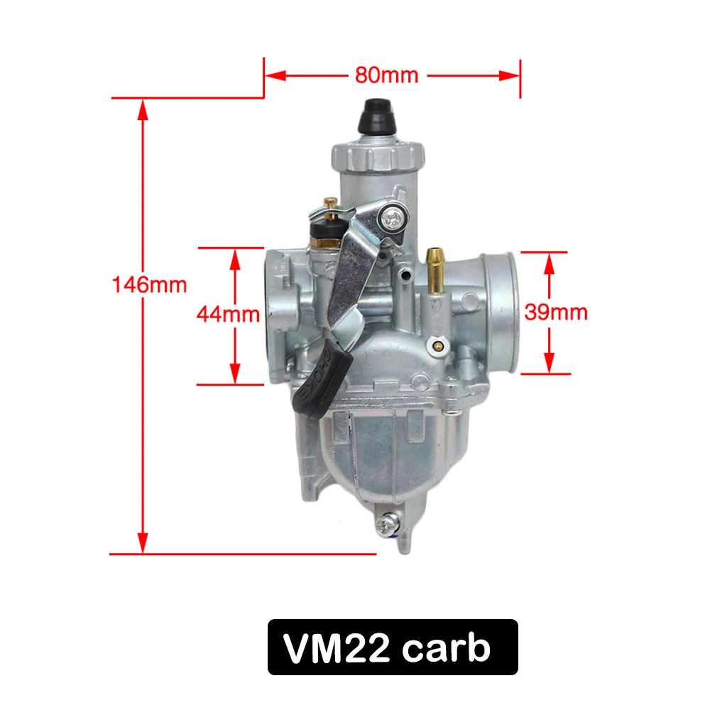 ZSDTRP Mikuni VM16 20 расстегиваемый ремешок шириной 22 или 26 28 30 мм карбюратор для DT125 RX125 DT175 TZR125 YMH125 Dirt Pit Bike ATV Quad Мотоцикл