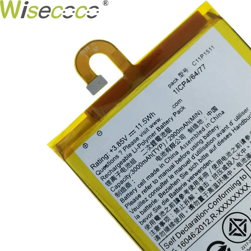 Wisecoco новый оригинальный аккумулятор C11P1511 для ASUS ZenFone 3 Ze552kl Z012da/e ZB553KL высокое
