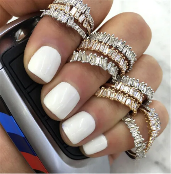 

UILZ Unique Knuckle Ring For Women Fashion Anel Aneis Bague Femme Stone White Gold Midi Finger Rings Boho Jewelry UR2010