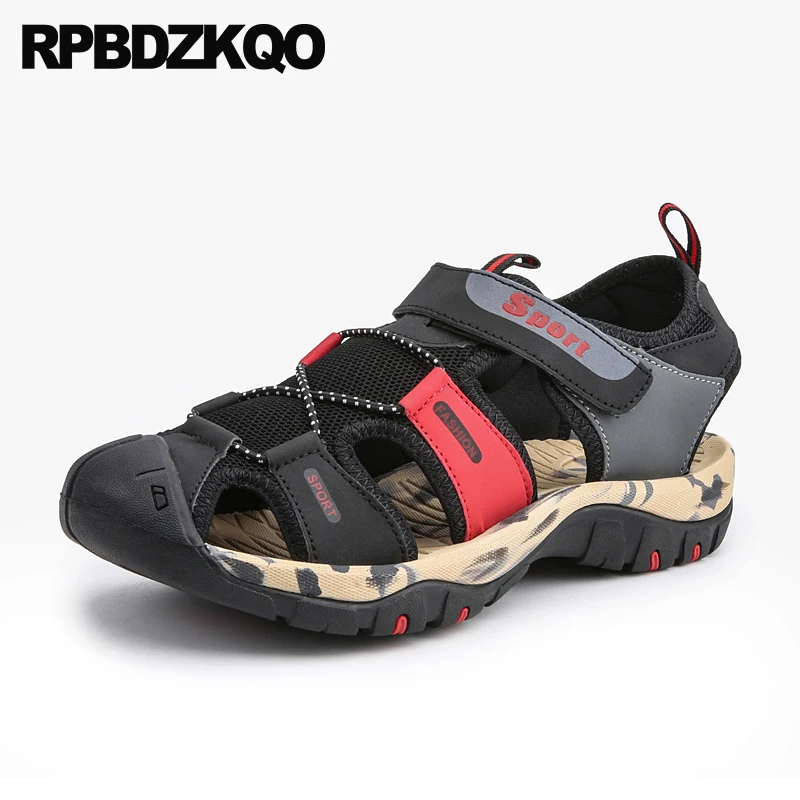 

Sport Fashion Native Casual Beach Flat Closed Toe Sneakers Mesh Men Shoes Strap Designer Mens Sandals 2018 Summer Outdoor