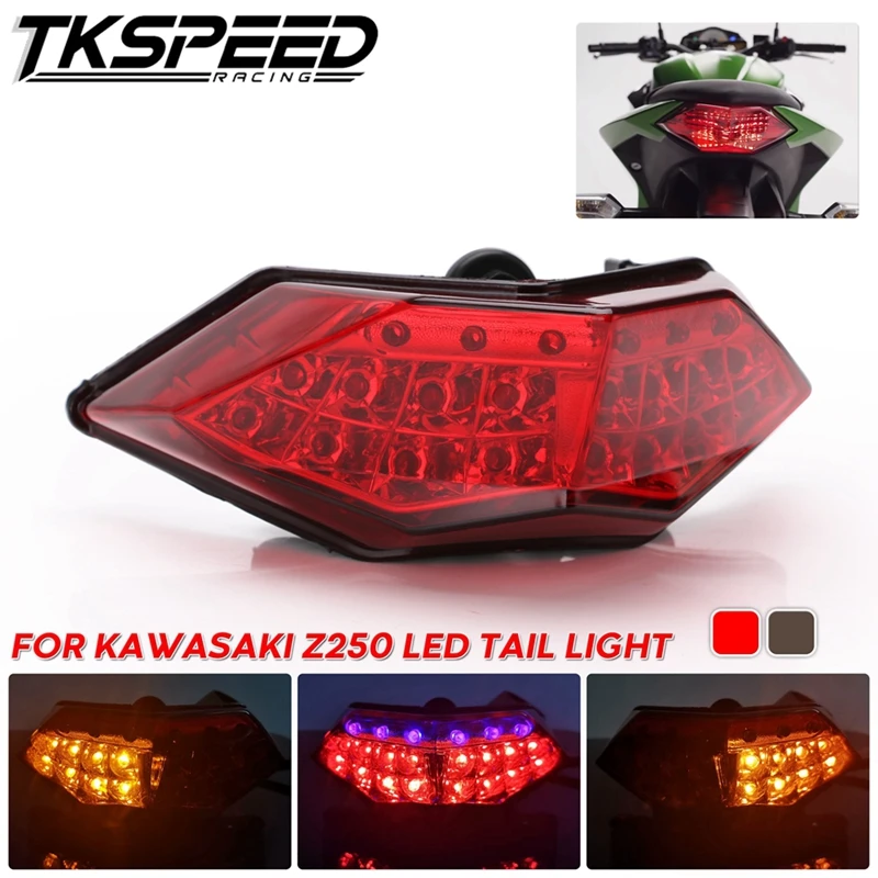 

For Kawasaki Ninja 250 300 Motorcycle LED Tail Light Rear Lights With Turn Signal Light Z250 Z300 Ninja300 Ninja250 2013 - 2017