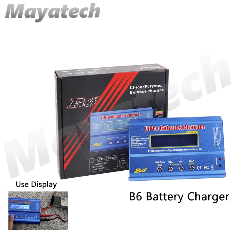 Зарядное устройство B6 50W 80W 6A Lipo NiMh Li Ion Ni Cd Digital Lipro балансирующее зарядное