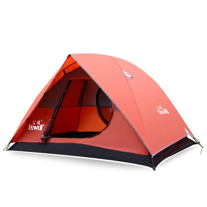 

Outdoor Camping Tents Double-layer Awning Beach Fishing Tente Gazebo 2 Person Waterproof Tent Canvas Tarp KU-536