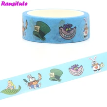 Ransitute R387 милые Цвет Washi клейкая лента ручной DIY декоративная бумажная лента Съемная Цвет лента