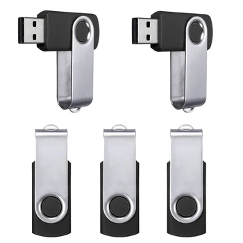 

Lot 5X 64MB USB 2.0 Silicon Swivel Flash Memory Stick Drive Storage Black U Disk