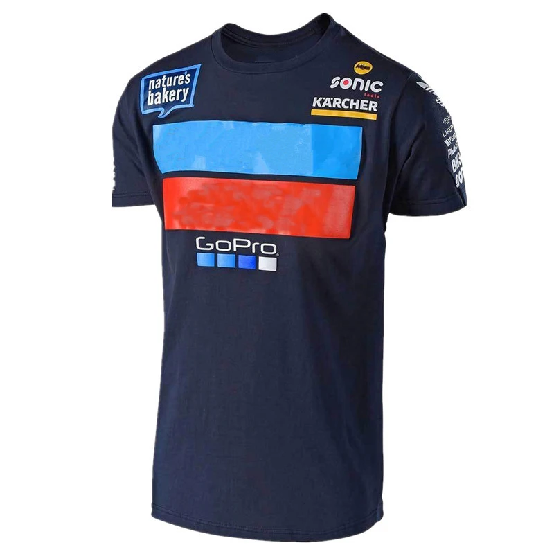 

2019 New moto gp Motorcycle Short Sleeve shirt Motocross Men's Summer Mountain Course T Shirt Polyester is dry and breat