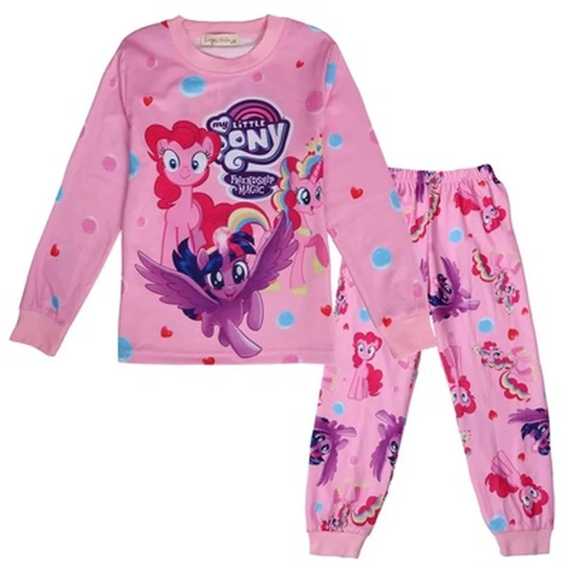 Детская Пижама Мой маленький пони комплект одежды для сна с длинным рукавом +