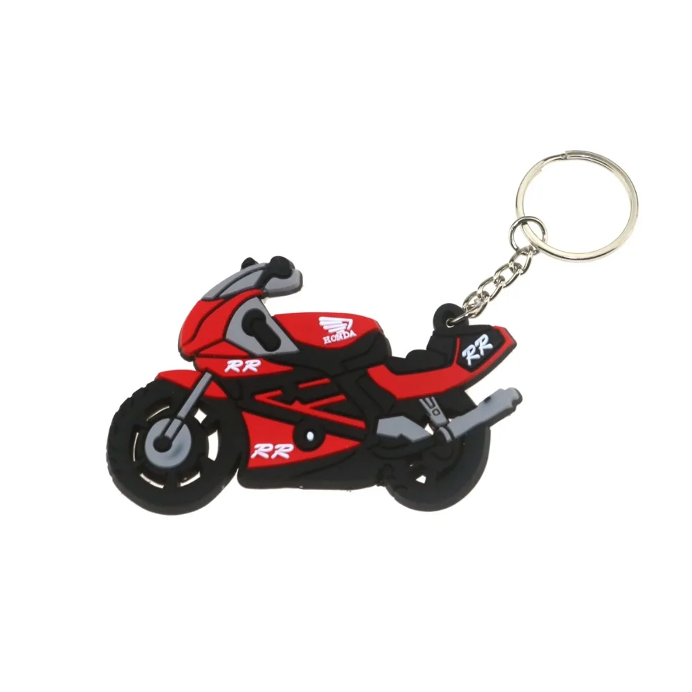 

3D Motorcycle Accessories Motorcycle KeyChain Rubber Motorcycle Key Chain For CBR600RR Locomotive model