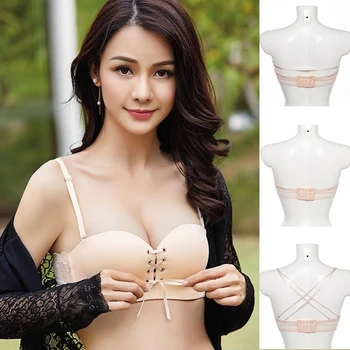 

Strapless Sexy Invisible Bras For Women Push Up Bra Wire Free Seamless Lingerie 3/4 Cup Bralette Cotton Underwear Brassiere