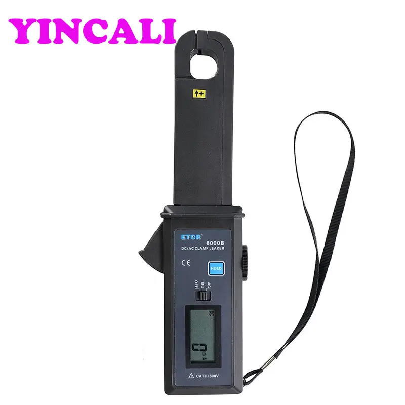 High Accuracy DC/AC Clamp Leakage Current Meter ETCR6000B Clamp Leaker Digital Ammeter Measuring 0mA~60.0A High Accuracy DC/AC Clamp Leakage Current Meter ETCR6000B Clamp Leaker Digital Ammeter Measuring 0mA~60.0A