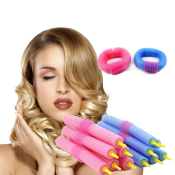 

12PCS Soft Hair Curler Roller Bendy Rollers DIY Magic Hair Curlers Tool Styling Rollers Sponge Hair Curling Accessories