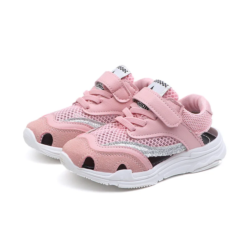 

2019 New Summer Beach Sandals Kids Fashion Girls Breathtable Leather Shoes Student Casual Sport Sandals For Boys