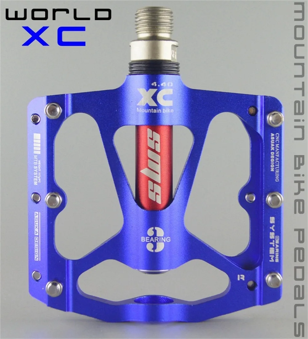 

3 Bearings Aluminium Alloy Ultralight Pedals Mountain Bike MTB Anodizing Bicycle Pedal Road Bike Pedals for Outdoor Sports JT33