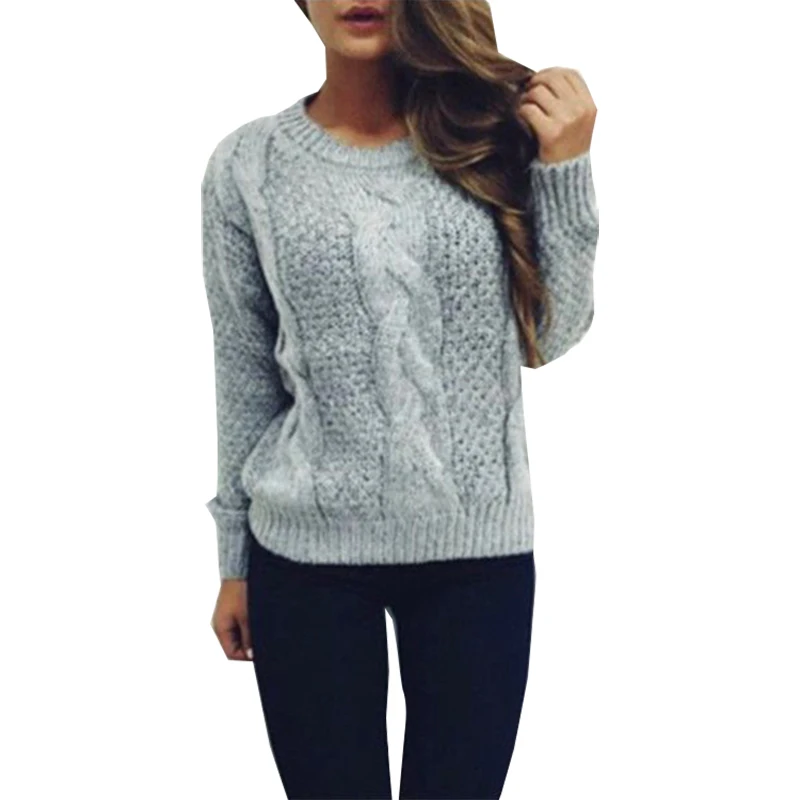 2020 sweater Women Autumn And Winter sweaters Thick Twist Pullovers Hot Sell Europe The United States Vestidos MMY69182 | Женская одежда