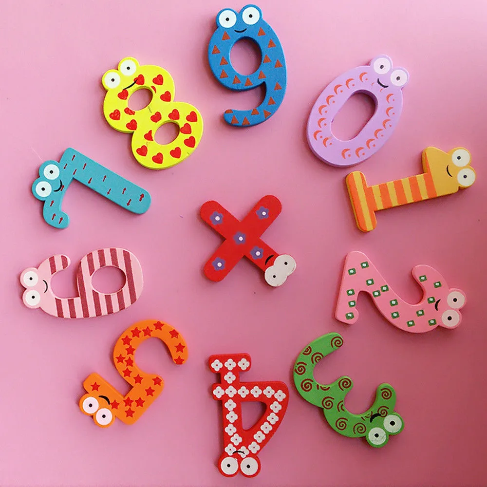 ISHOWTIENDA детские игрушки 10 шт. буквы детские деревянные магниты на холодильник алфавит Детский образовательный Лидер продаж