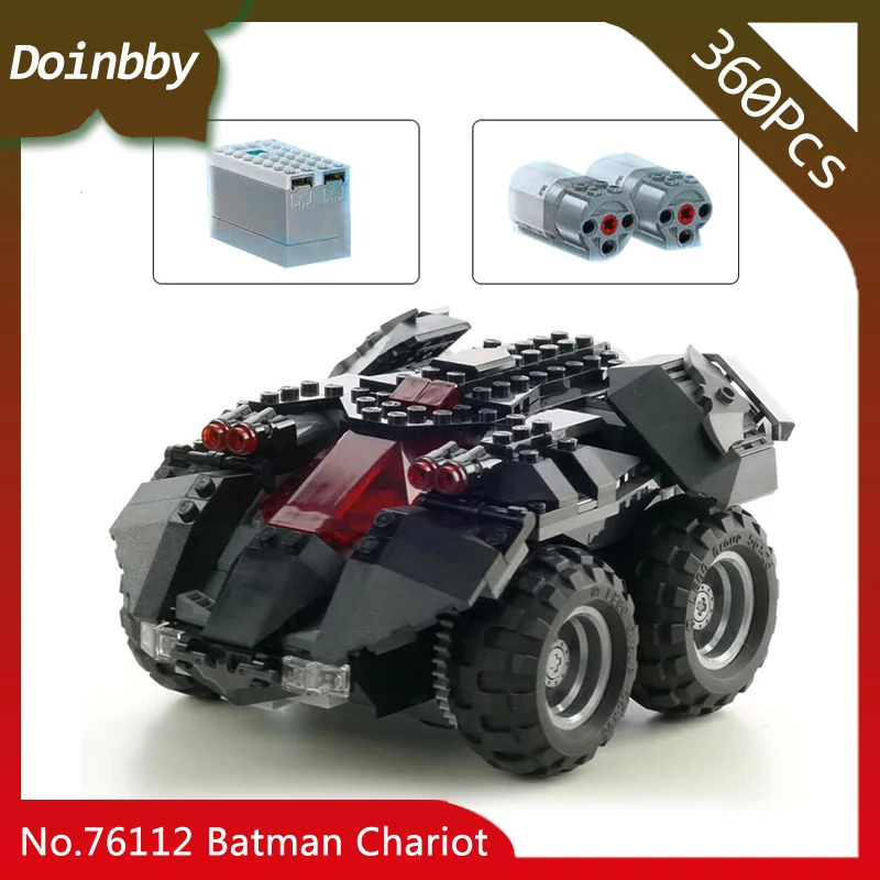 

Batman Chariot Smart Bat Remote Control Car Model 360pcs Building Blocks Education Toys Compatible with Legoings