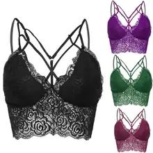 Сексуальное нижнее белье бюстгальтер без косточек для женщин размера плюс Укороченный бюстгальтер соблазнительное кружевное белье нижнее белье Sujetador de las senoras 661BR10