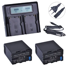 2 шт. BP-U60 BPU60 BP U60 Перезаряжаемые Li-Ion 5200 мАч Батарея + ЖК-дисплей Быстрый Зарядное устройство для sony XDCAM EX PMW100 PMW150 PMW160 PMW200