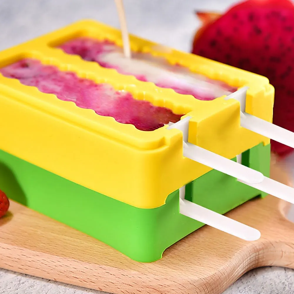Гибкая DIY волна для фруктового льда силиконовый лед Лолли формы фруктов Popsicle чайник Плесень поп Замороженные Мороженое лоток десерт плесень
