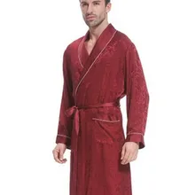 Шелковая пижама человек шелк шелкопряда Шелковый дом длинный рукав роскошный