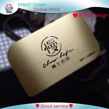 Золотая металлическая карточка на заказ vip членская Карта из нержавеющей стали 100 шт./лот dhl