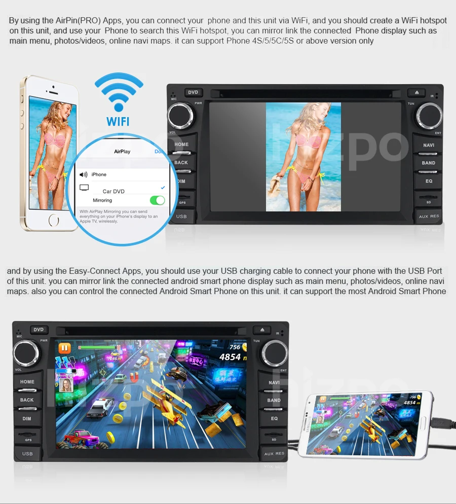 Best Hizpo Android 6.2 Inch For Toyota Corolla Prado 4RUNNER Hilux FJ Cruiser Tundra Echo GPS RAV4 Car Navi Bluetooth dvd free camera 7
