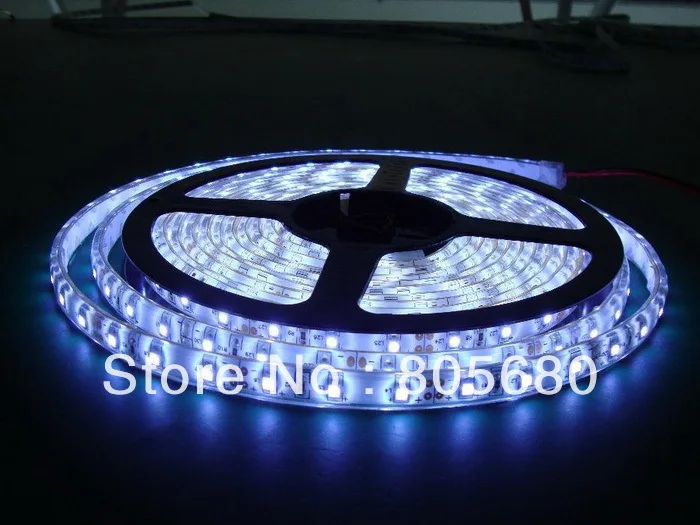 18 месяцев гарантии 5 м 300LED 5050 SMD водонепроницаемый 12 В Высокий люмен светодиодные