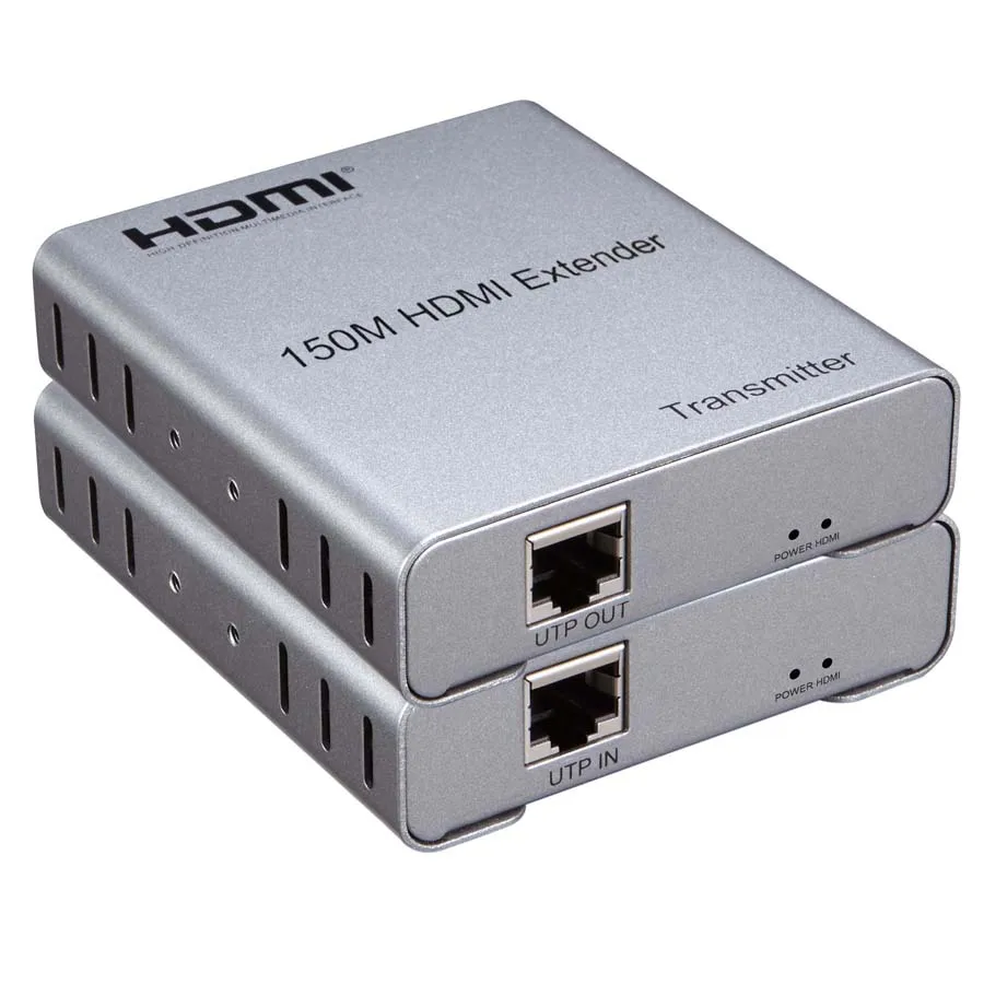 

New HDMI Extender 150m over UTP CAT5e/6 Rj45 LAN Network Cable Support 1080p Extension HDMI Transmitter Receiver