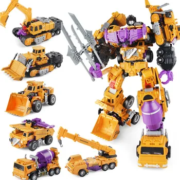 

Assembly Deformation Toys Action Figure Transformation Megazord Vehicle Car Forklift Excavator Trucks Puzzle Toy